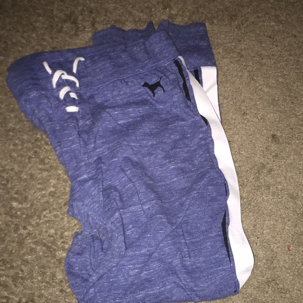 Blue sweats from pink